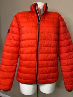 Superdry Men's Bright Red Quilted Puffer Jacket S